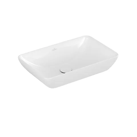 Villeroy&Boch Venticello Раковина накладная 550х360х170, без отв. под смеситель, с переливом, CeramicPlus, цвет альпийский белый