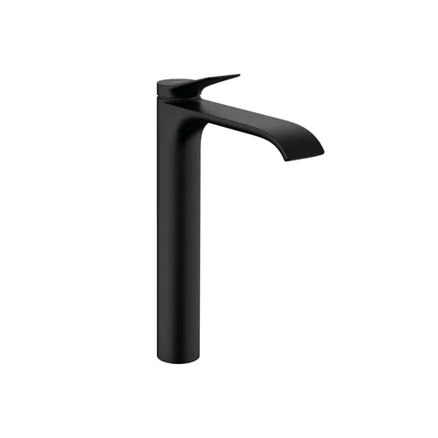 HANSGROHE VIVENIS Смеситель для раковины на 1 отверстие, однорычажный, высокий, цвет черный матовый