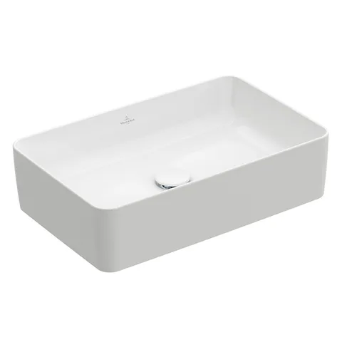 Villeroy&Boch Collaro Раковина накладная 560*360*145h, без отв. под смеситель, без перелива, TitanCeram, цвет альпийский белый