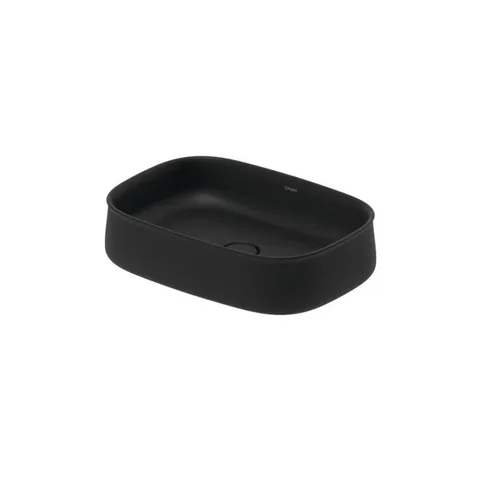 Duravit Zencha Раковина накладная 55х39х14 см, без отв под смеситель, цвет черный матовый