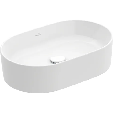 Villeroy&Boch Collaro Раковина накладная 560*360*145h, без отв. под смеситель, без перелива, TitanCeram, цвет альпийский белый