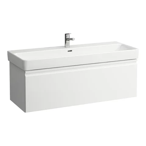 LAUFEN PRO S Тумба  под раковину, 1160x450x395 мм, 1 внутренний ящик, подходит для раковины 814965, белый матовый