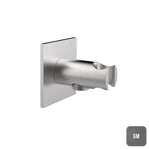 ALMAR Вывод из стены с держателем для душевой лейки, цвет Gun Metal Brushed PVD
