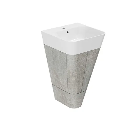 AZZURRA BUILD  Тумба напольная под раковину 50 см, 44х47х70 см,  с 1 ящиком, цвет Cement