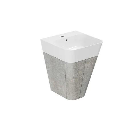 AZZURRA BUILD  Тумба подвесная под раковину 50 см, 44х47х50 см,  с 1 ящиком, цвет Cement