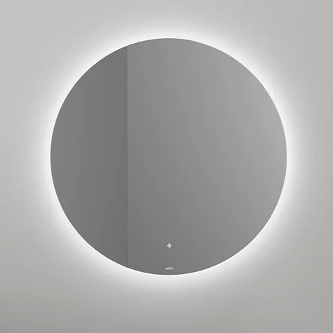 SALINI Зеркало для ванны круглое OMBRA с LED подсветкой D 900 х 25 mm, влагостойкое AGC Сrystalvision, сенс выкл, крепления,обогрев, антизапот