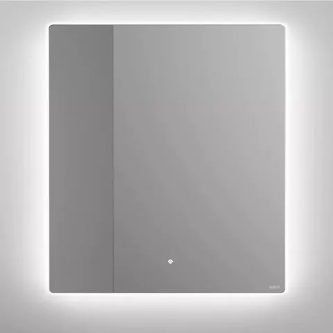 SALINI Зеркало для ванны OMBRA с LED подсветкой 900х900х25 мм, влагостойкое AGC Сrystalvision, сенс выкл, крепления,обогрев, антизапот