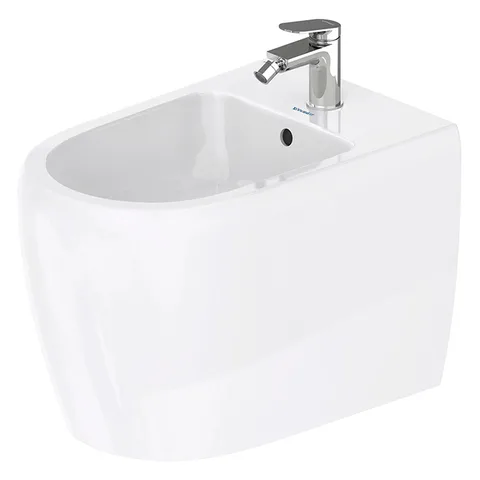 Duravit  Qatego Биде напольное 390х600х400 мм, с 1 отв под смеситель, Wei&szlig; Hochglanz, цвет белый