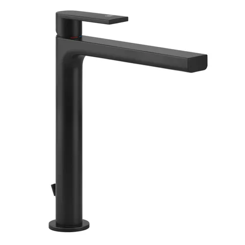 Gessi Emporio Via manzoni Смеситель для раковины высокий с донным клапаном и соединительными шлангами, цвет: Black XL