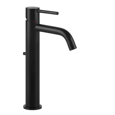Gessi Emporio Via tortona Смеситель для раковины высокий с донным клапаном и соединительными шлангами, цвет: Black XL