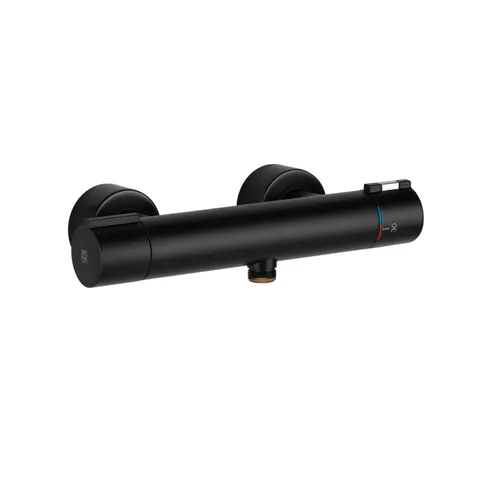 Gessi Emporio Via tortona Смеситель термостатический наружный для душа, цвет: Black XL