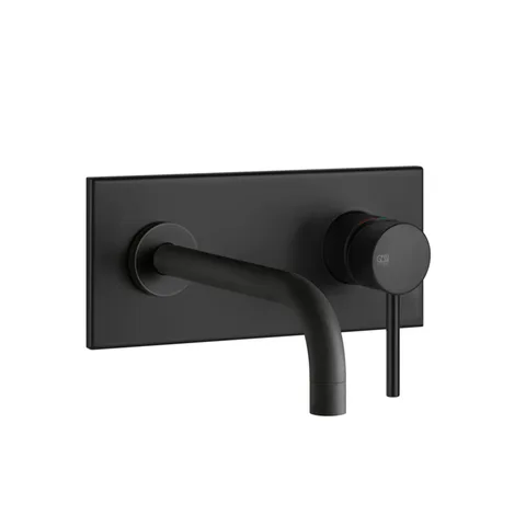 Gessi Emporio Via tortona Bнешняя часть для настенного смесителя с длинным изливом, без донного клапана, цвет: Black XL