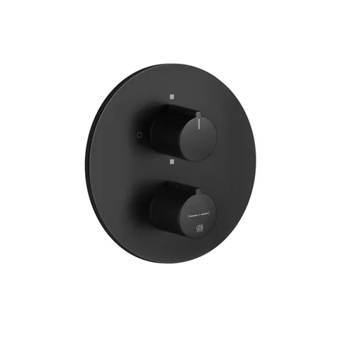Gessi Emporio Via tortona Внешние части для термостатического смесителя на 2 позиции, цвет: Black XL