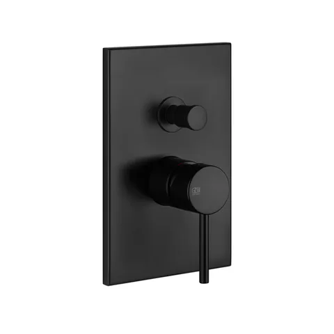 Gessi Emporio Via tortona Внешние части для настенного смесителя на 2 выхода с переключателем ванна-душ, цвет: Black XL