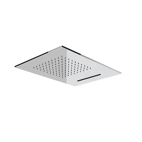 Gessi Emporio Emporio shower Душевая головка для потолочного крепления с функцией ТРОПИЧЕСКИЙ ЛИВЕНЬ/ВОДОПАД, цвет: Steel Brushed