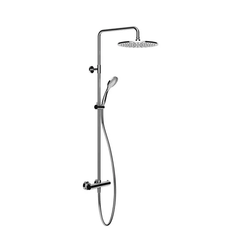 Gessi Emporio shower Настенный смеситель-термостат, душевая головка, переключатель, штанга, шланг, душ 300мм, цвет: Chrome