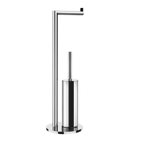 Gessi Emporio accessories Стойка с держателем для туалетной бумаги и ершиком, цвет: Chrome