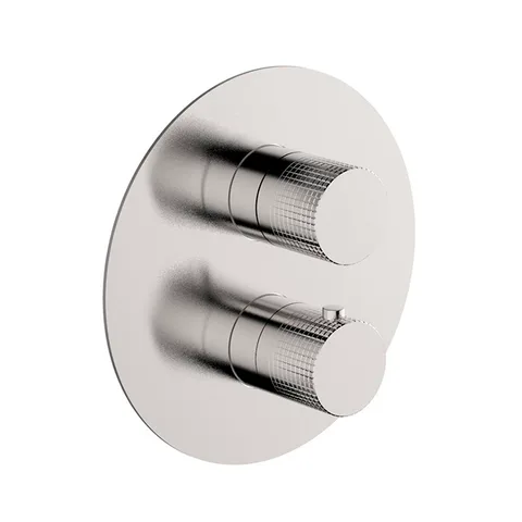 CISAL X32 Смеситель термостатический на 2 выхода, цвет Brushed Stainless Steel (без внутр части ZA018101)