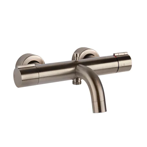 Gessi Emporio Via tortona Смеситель-термост наружный для ванны с автоматическим переключателем ванна-душ, цвет: Finox Brushed Nickel