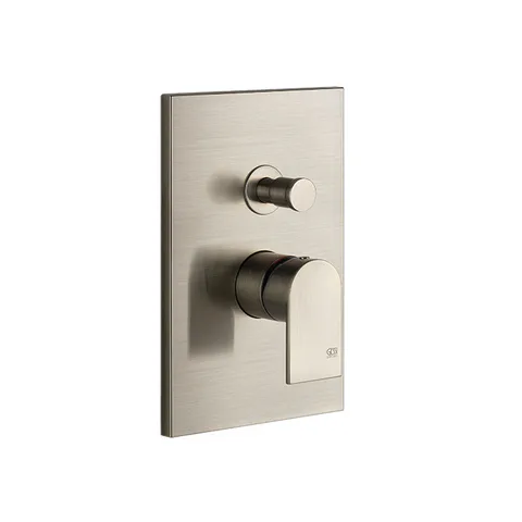 Gessi Emporio Via manzoni Внешние части для настенного смесителя на 2 выхода с переключателем ванна-душ, цвет: Finox Brushed Nickel