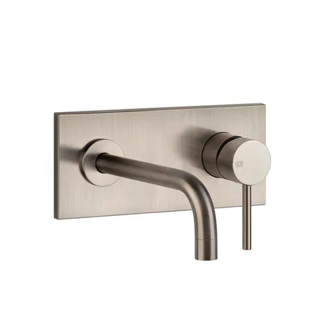 Gessi Emporio Via tortona Bнешняя часть для настенного смесителя с длинным изливом, без донного клапана, цвет: Finox Brushed Nickel