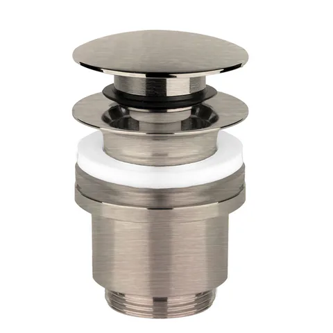 Gessi Донный клапан для раковины Stop&Go на 1 1/4", без слива-перелива, цвет Finox Brushed Nickel