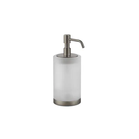 GESSI Emporio Accessories Дозатор для жидкого мыла настольный, сатинированное стекло, фурнитура Finox Brushed Nickell