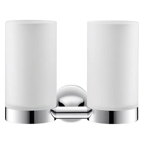 Duravit Starck T Два стакана для зубных щеток настенные, цвет: Хром