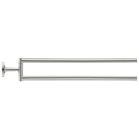 Duravit Starck T Полотенцедержатель двойной, настенный 465мм, цвет: Stainless steel Brushed