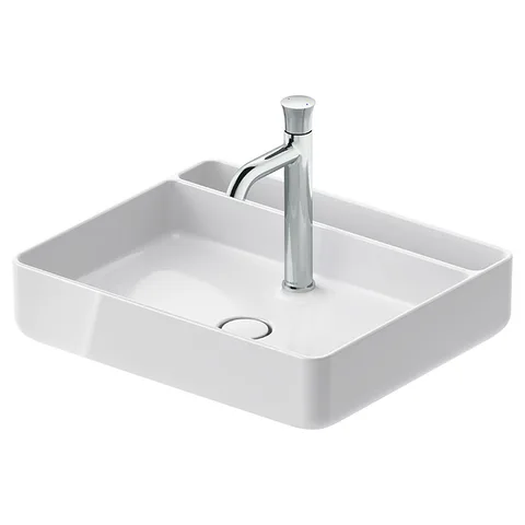 DURAVIT Bento Starck Box  Раковина накладная 550х460мм,, с 1 отв под смеситель, HygieneGlaze, белый глянцевый