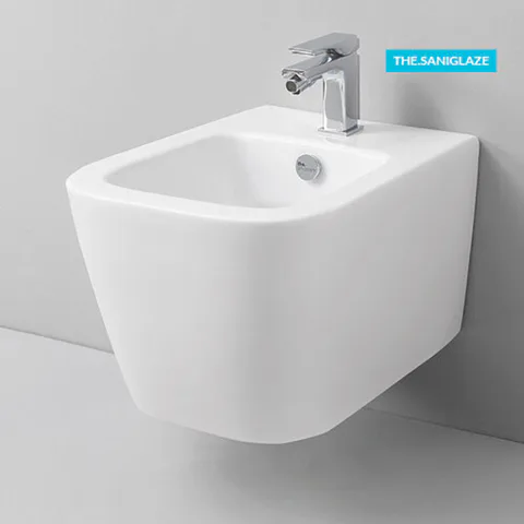 Artceram A16  Биде  подвесное  36х52 см, с 1 отв под смеситель, с креплениями,  цвет белый матовый SANIGLAZE (АКЦИЯ с нашего склада!)
