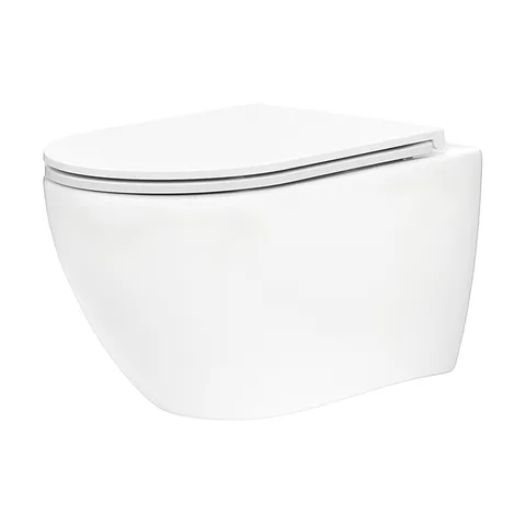TECEspring R Комплект: Унитаз подвесной 530*360мм, со смывом Tornado flush, сиденье Slim с микролифт и быстрым снятием, белый глянец