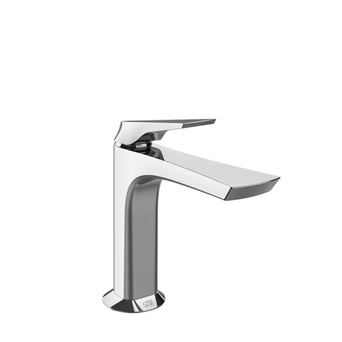 GESSI  VENTAGLIO Смеситель для раковины с донным клапаном "Stop&Go" и соединительными шлангами, цвет: хром