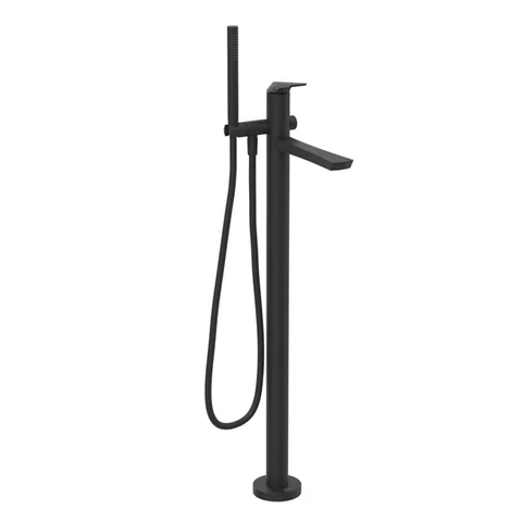 GESSI  VENTAGLIO Внешняя часть напольного смесителя для ванны с перекл и ручным душем , цвет: Matte Black