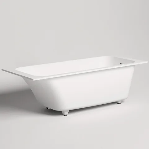 Salini ORLANDA KIT Встраиваемая ванна 1700х800х600мм, "Up&Down", сифон,  щелевой слив-перелив, мат-л: S-Stone, матовый, белый. Фурнитура: белая.