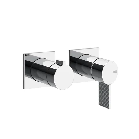 GESSI  INVERSO DIAMANTATO Внешняя часть настенного смесителя для душа на 2 выхода, цвет: хром