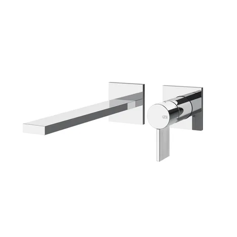 GESSI  INVERSO RIGATO Внешняя часть настенного смесителя для раковины, цвет: хром
