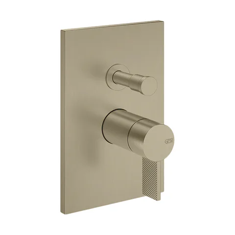 GESSI  INVERSO DIAMANTATO Внешняя часть настенного смесителя на 2 выхода с перекл ванна/душ, цвет: Warm Bronze Br PVD