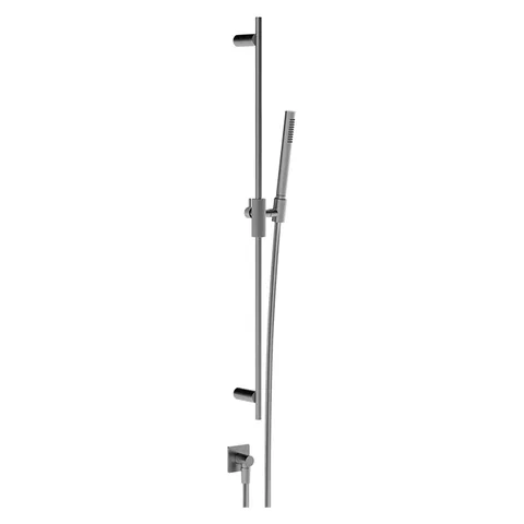GESSI  INVERSO DIAMANTATO Штанга в комплекте с душевой лейкой , гибкий шланг 1,50 м и вывод воды , цвет: хром