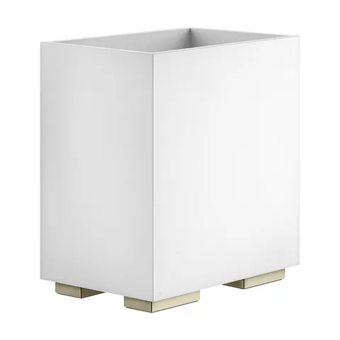 GESSI  INVERSO ACCESSORIES Корзина для мусора белая, цвет: Warm Bronze Br PVD
