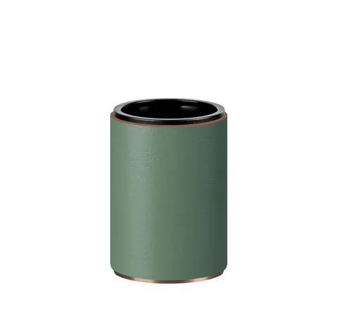 ADJ Стакан для зубных щеток, D7xH10 см., цвет:copper/эвкалипт