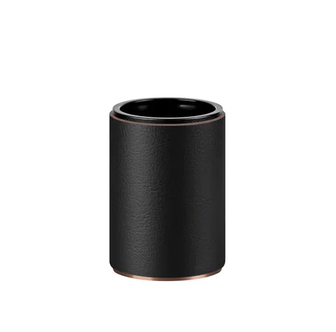 ADJ Стакан для зубных щеток, D7xH10 см., цвет:copper/черный