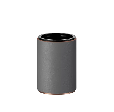 ADJ Стакан для зубных щеток, D7xH10 см., цвет:copper/серый