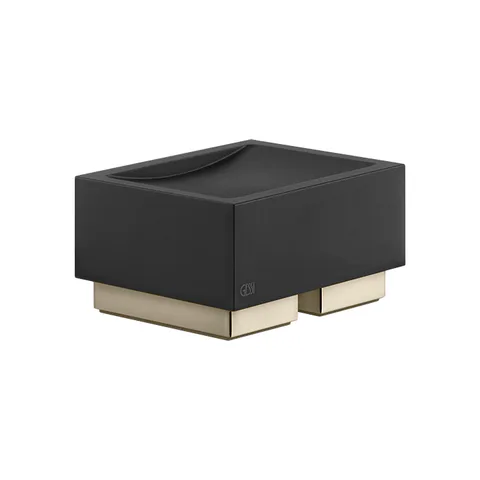 GESSI  INVERSO ACCESSORIES Мыльница настольная черная, цвет: Warm Bronze Br PVD