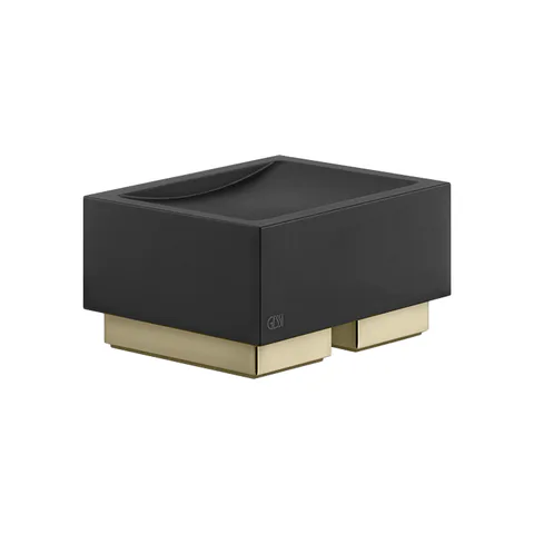 GESSI  INVERSO ACCESSORIES Мыльница настольная черная, цвет: Brass Brushed PVD