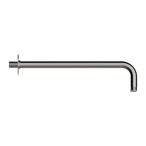 Bossini Nobu Держатель для душа из нерж.стали на 90° Ø 21 х 350 мм 1/2”MM c фланцем...,цвет  Mat brushed S.S.
