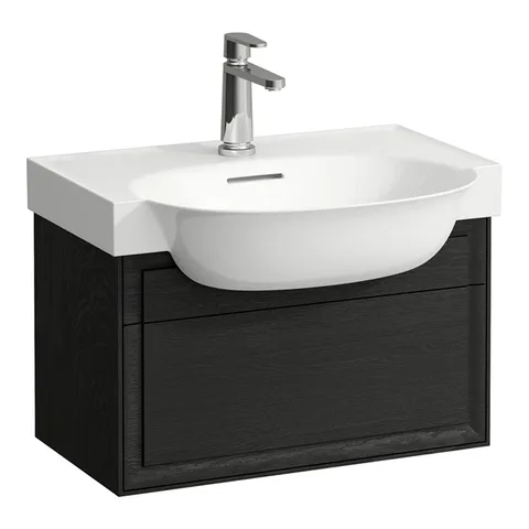 Laufen New Classic База под раковину подвесная , 580х320х340 мм, 1 ящик, цвет черный дуб (для раковины 813853)