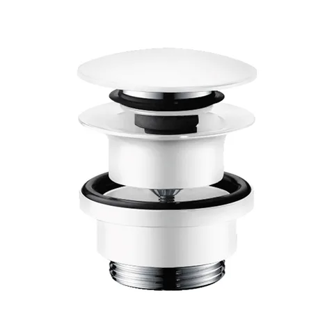 HANSGROHE Донный клапан push-open для раковины и биде, цвет белый матовый