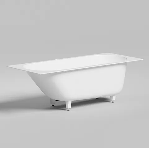 Salini ORNELLA KIT Встраиваемая ванна 1700х700х600мм, овальная чаша, донный клапан, сифон,  щелевой слив-перелив, мат-л: S-Sense, матовый, белый.