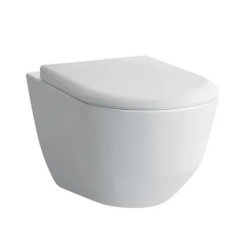LAUFEN Pro Комплект: унитаз подвесной Rimless 8.2096.6.000.000.1 + сиденье soft-close 8.9395.9.000.000.1, белый (АКЦИЯ c НАШЕГО склада!)